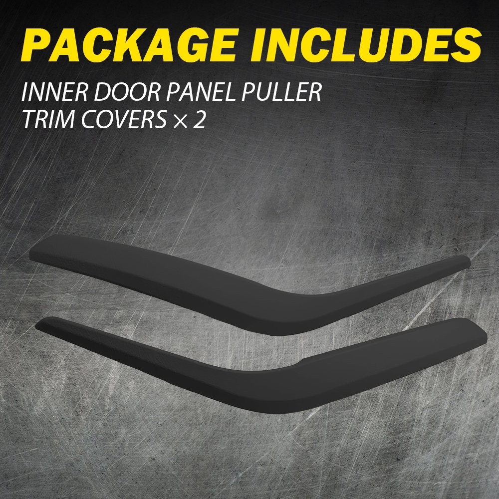 2PCS Inner Black Interior Door Pull Handle Panel Trim For X1 BMW E84 2009-2015