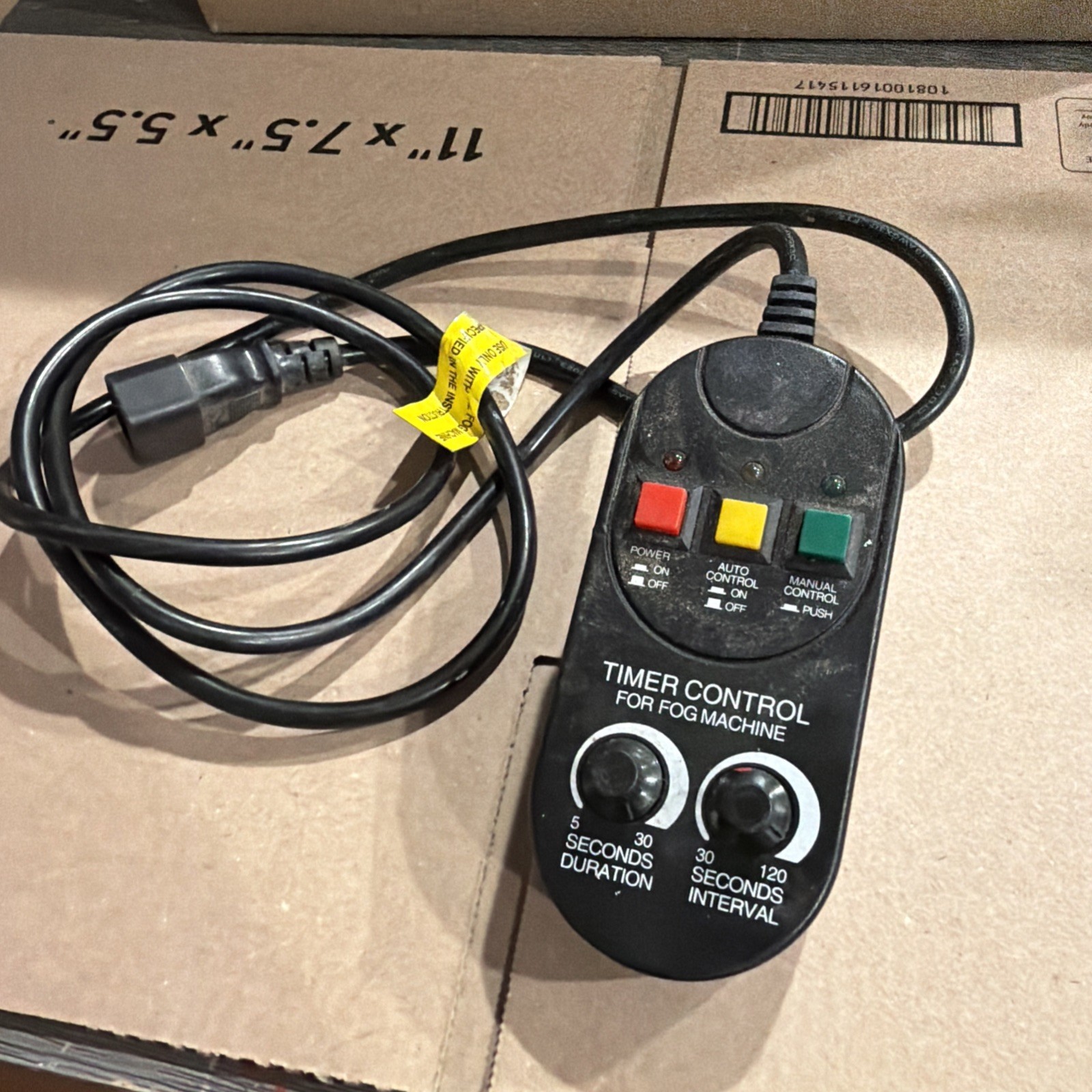 The Fog Machine Electronic Timer Control Gemmy  Fogger Halloween Special Effects