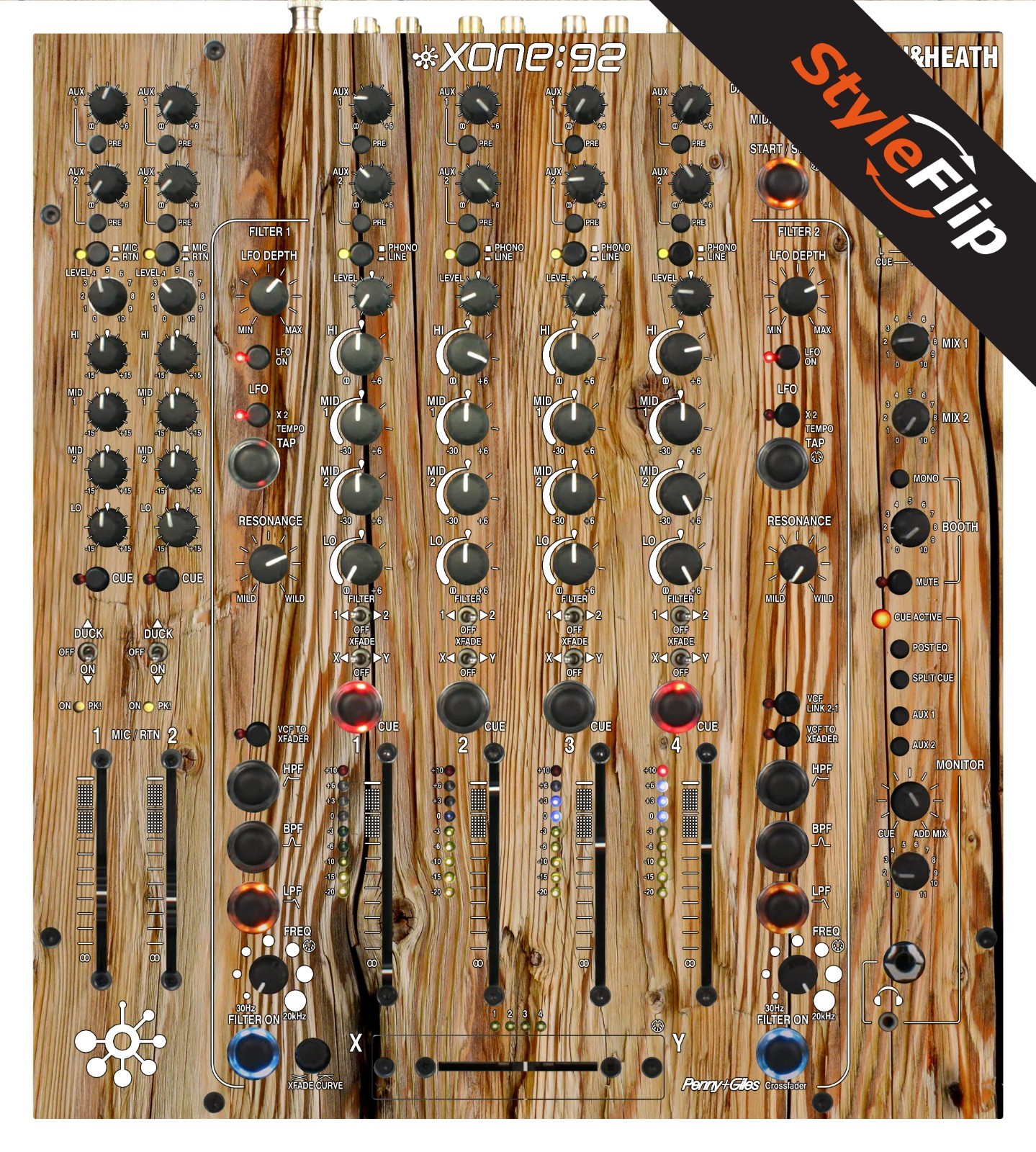 Allen & Heath XONE 92 Skin | Wood 4 | Protective Decal | StyleFlip Skins