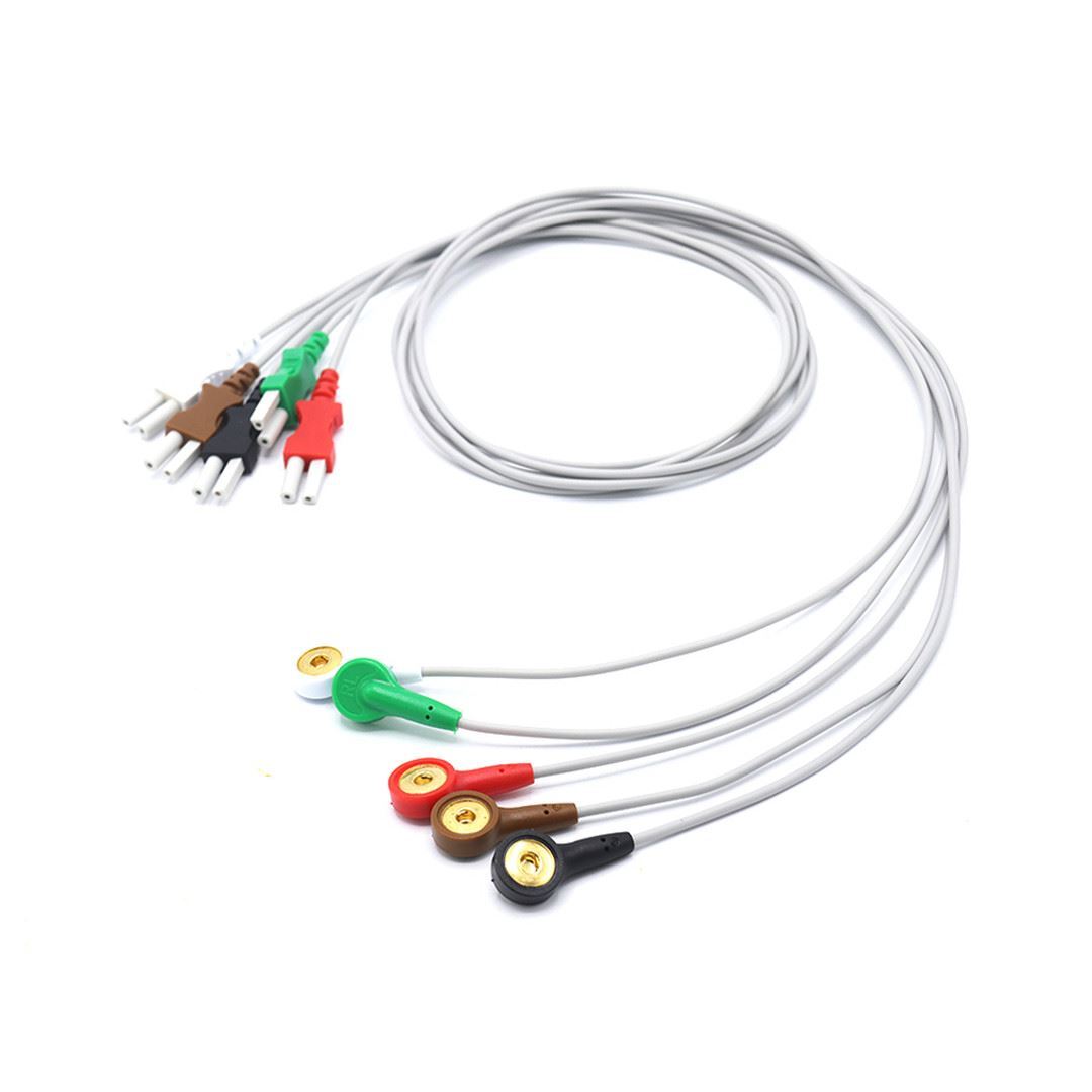 Spacelabs 700-0007-08 ECG Compatible Leadwires 5 Leads - Snap