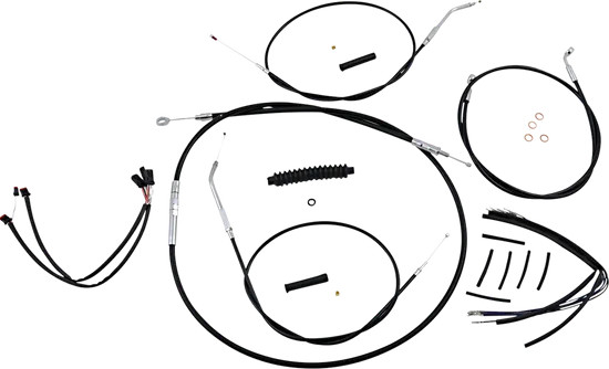 Magnum XR Clutch Brake Cable Kit Black w Chr for 14-16in Forty Eight 14-22