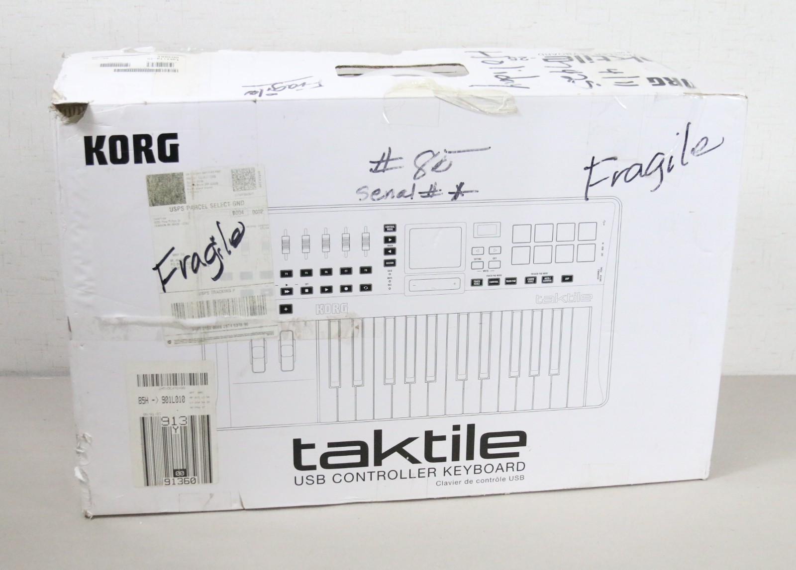 Korg Taktile-25 Key USB MIDI Keyboard Controller Touch Pad w/Box Free Shipping!