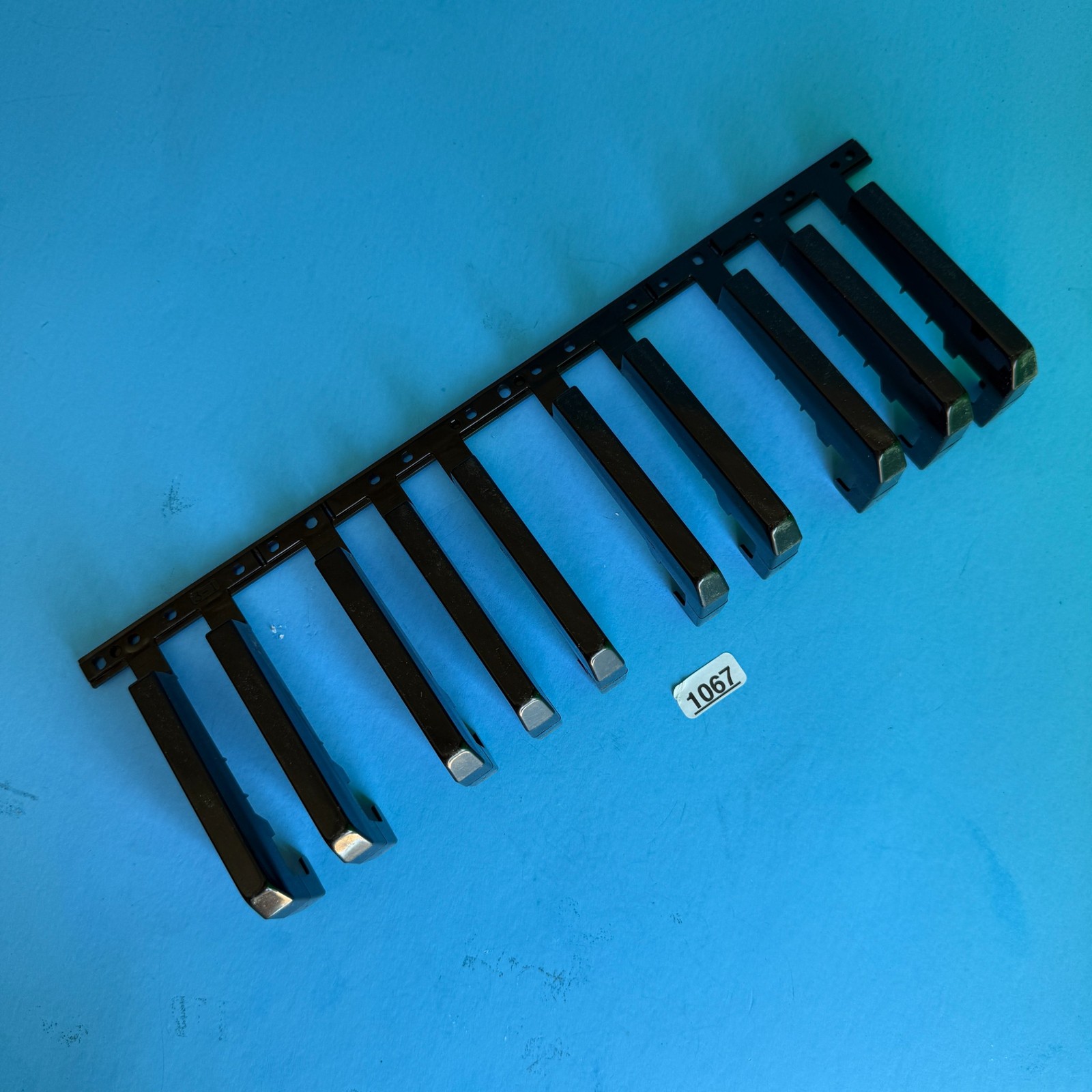 CASIO WK-1630 WK-3000 Key Used OEM Part: Black Flat/Sharp 10 Keys [2 Octaves]