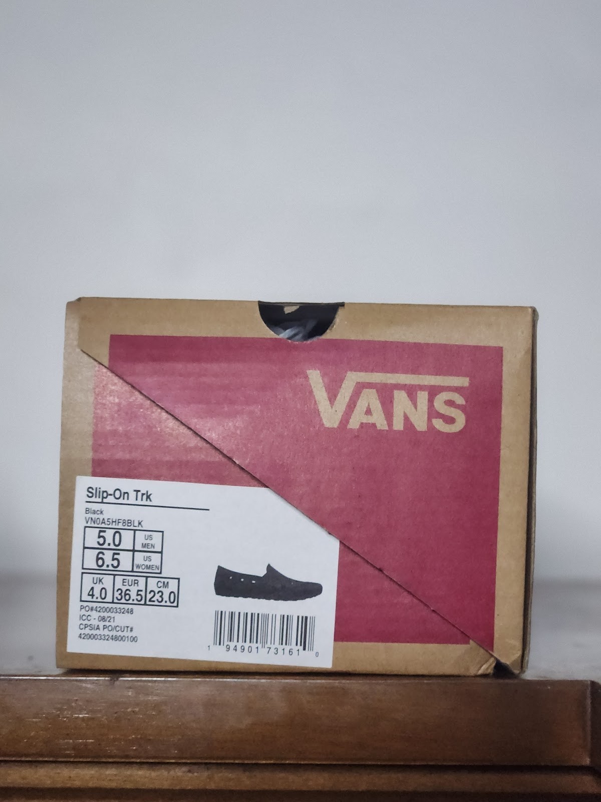 Size 6.5 - Vans Trek Slip-On Triple Black