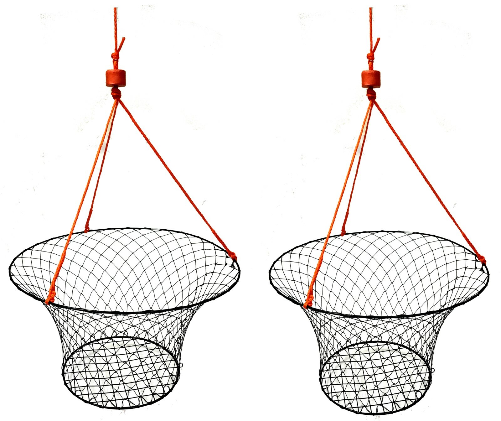 2-Pack of KUFA Vinyl Coated 30-Inch Crab Ring with 50-feet Rope CT90x2