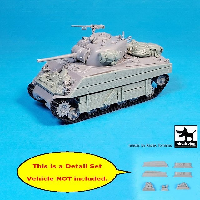 Black Dog 1/72 Stowage & Accessories for M4A2 (75mm) Sherman (for Zvezda) T72164