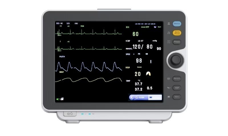6 parameter 12.1-inch TFT display screen suitable for ICU patient monitoring