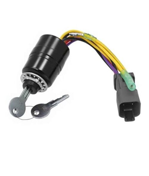 Boat Ignition Switch with Key Fits for Tracker Boats,2 Keys 3 Position 6 Wire
