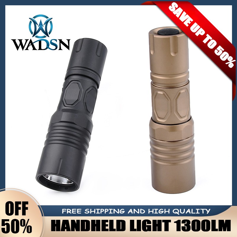 WADSN Metal PLHv2 Handheld Flashlight 1300 Lumens High Power Lamp