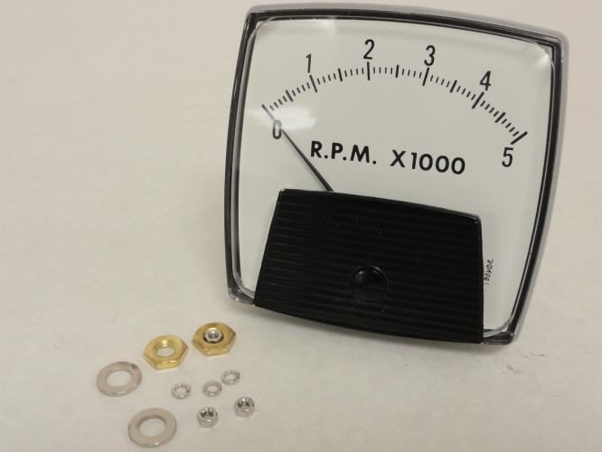 198998 New-No Box; MeterMaster YE/250-3 Panel Meter R.P.M. X1000; 0-100VDC