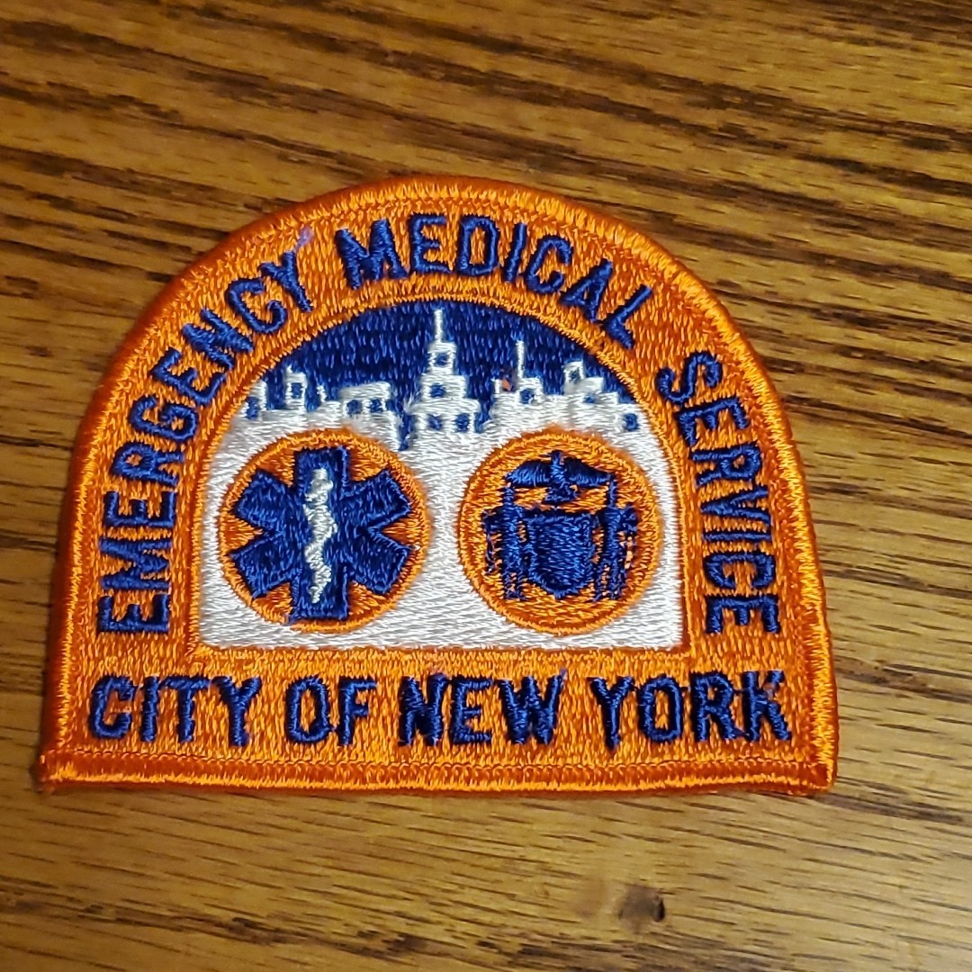 Vintage 80’s 90’s City of New York EMS Paramedic Shoulder Patch FDNY Never Used