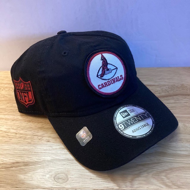 *NWT* ARIZONA CARDINALS New Era 9TWENTY Black THROWBACK LOGO On-Field NFL Hat