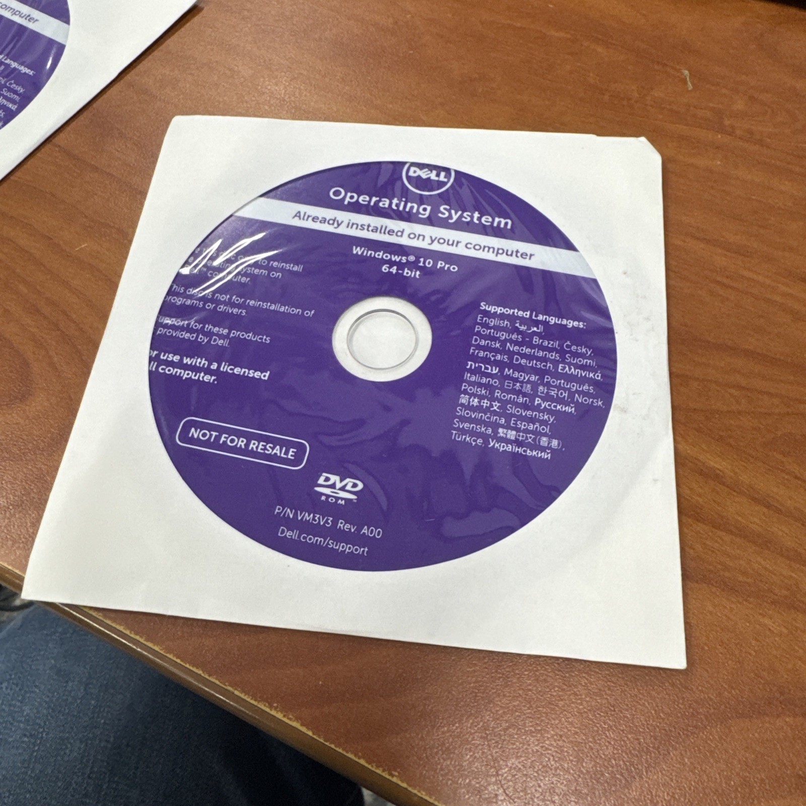 Windows 10 Pro 64-bit Dell Reinstallation Disc SEALED NO KEY