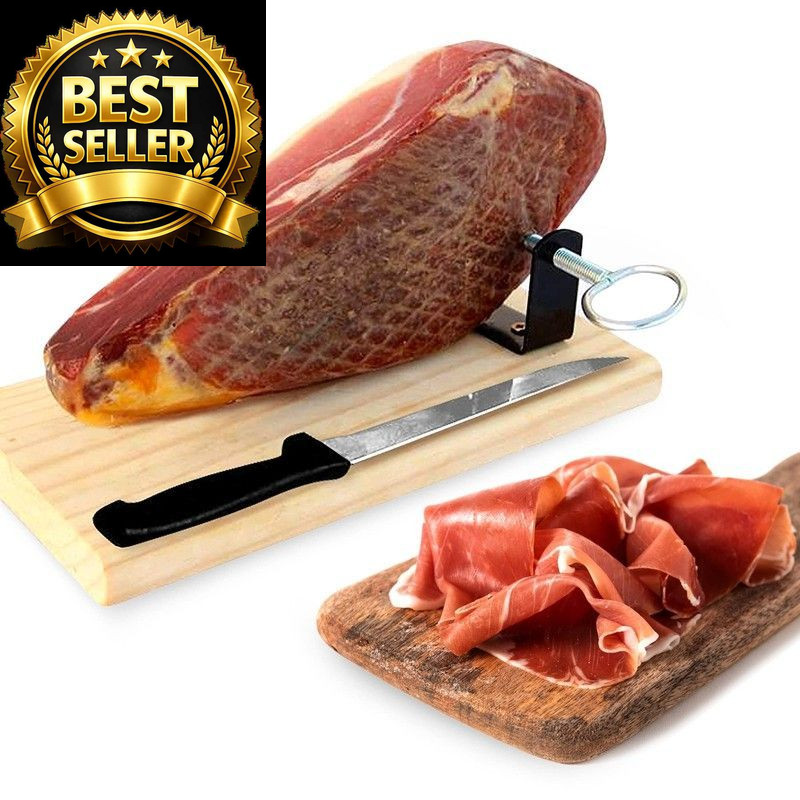Serrano Ham Boneless & Stand - Spanish Jamon Ideal for Tapas...