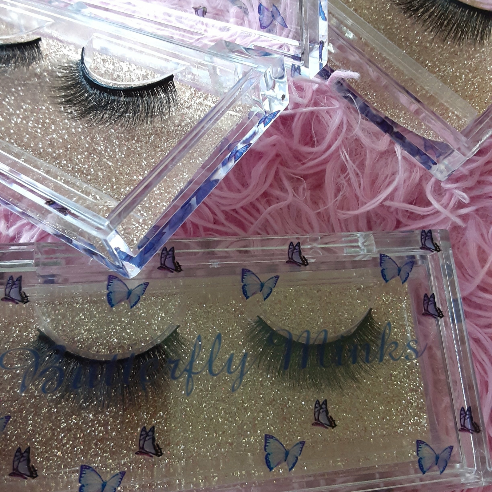 Medium long real 100% mink lashes