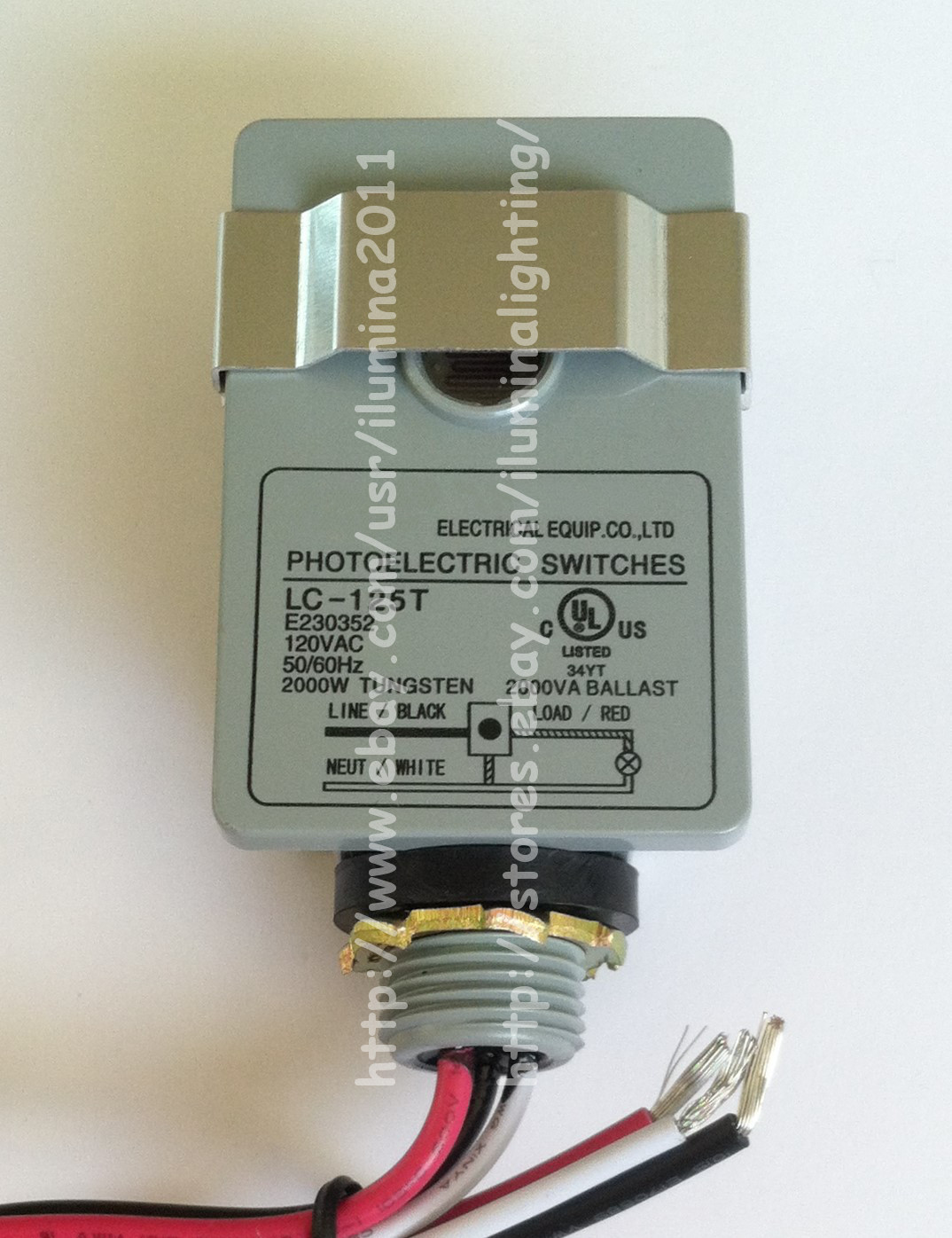 Shutter Style Photocell Fixed Base 120 Volts