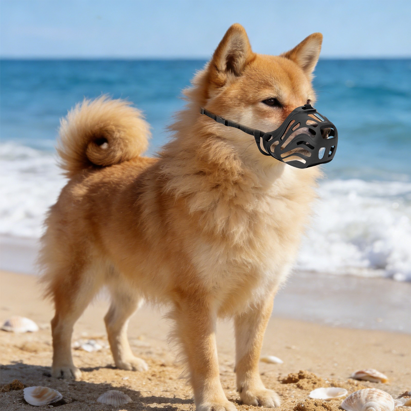 Dog Muzzle, Soft Breathable Dog Muzzle, Dog Muzzle Preventing Chewing and Biting