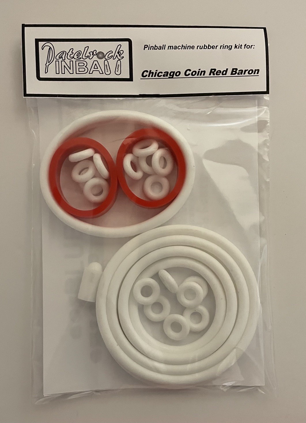 1975 Chicago Coin Red Baron Pinball Machine Rubber Ring Kit
