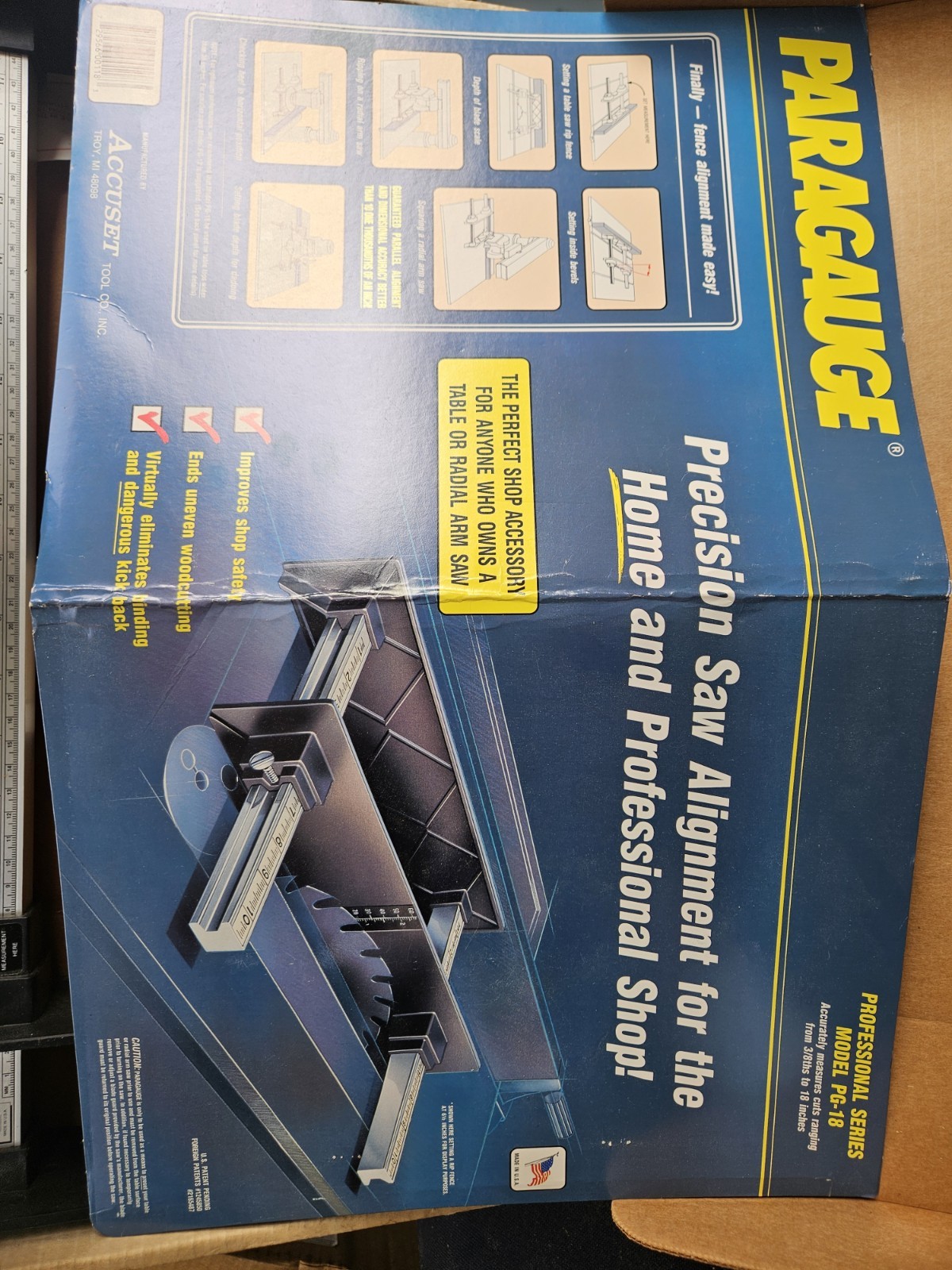 Accuset Tool Co. Paragauge Measuring Instrument