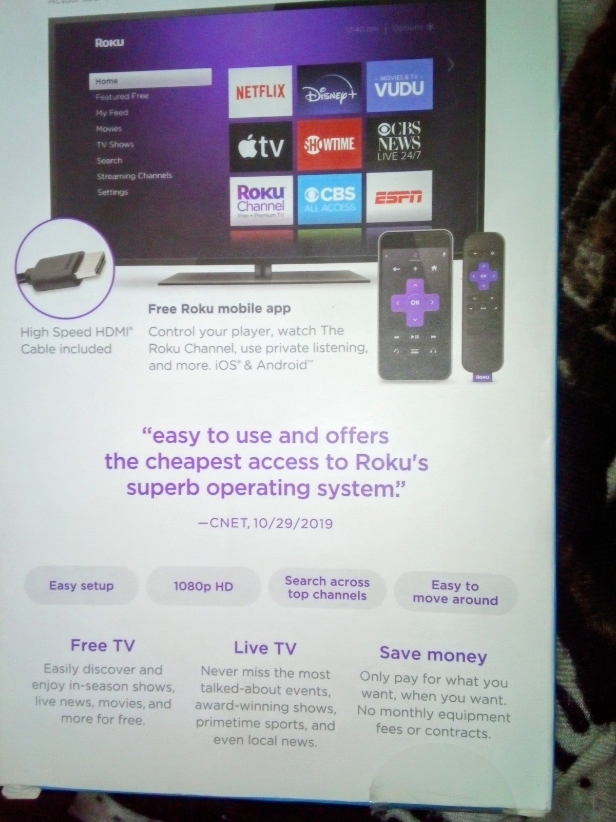 Roku Express Home Entertainment Streaming Media Player Kit