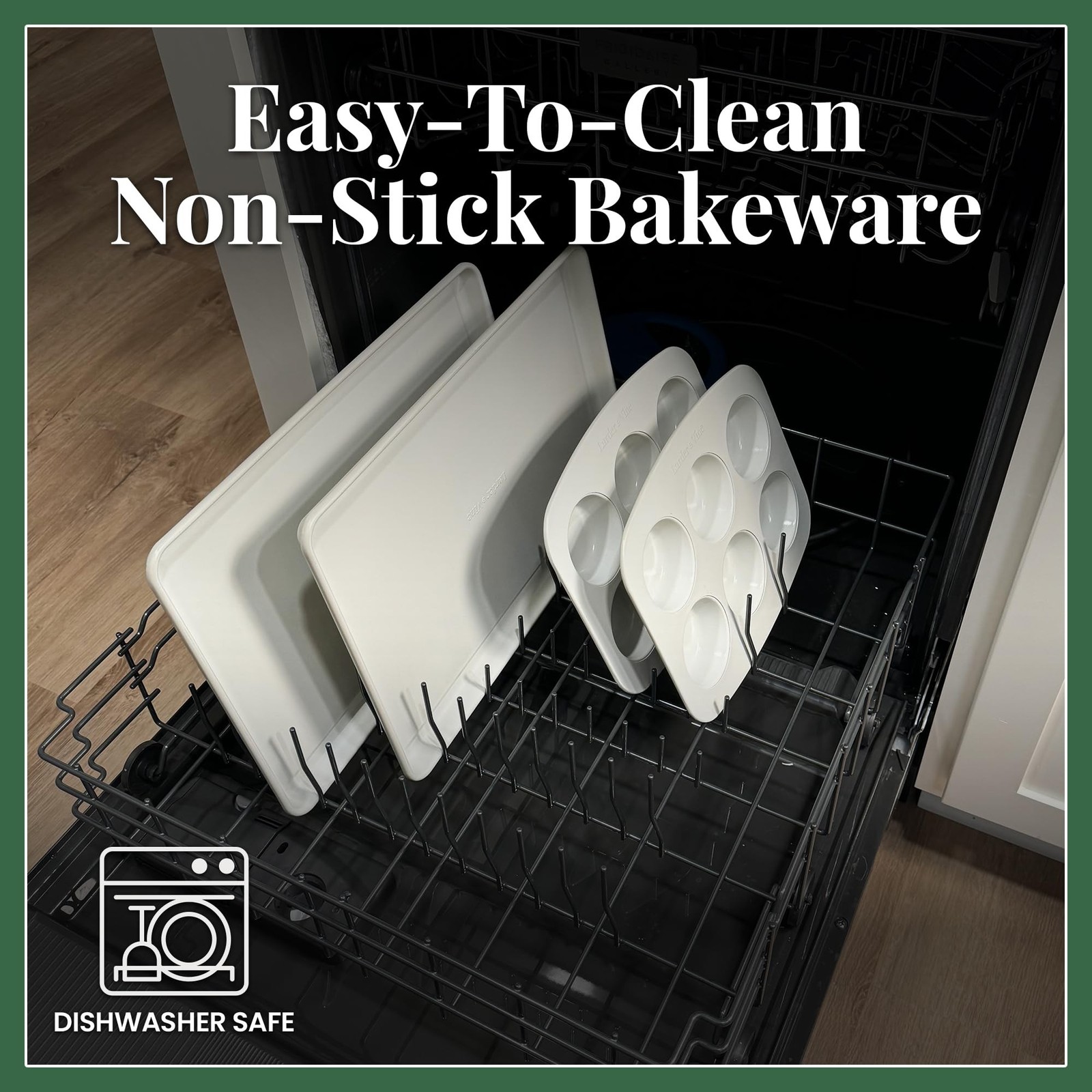 Larder & Vine 8-Piece Bakeware Set | Non-Stick Baking Set with Ceramic Finish...