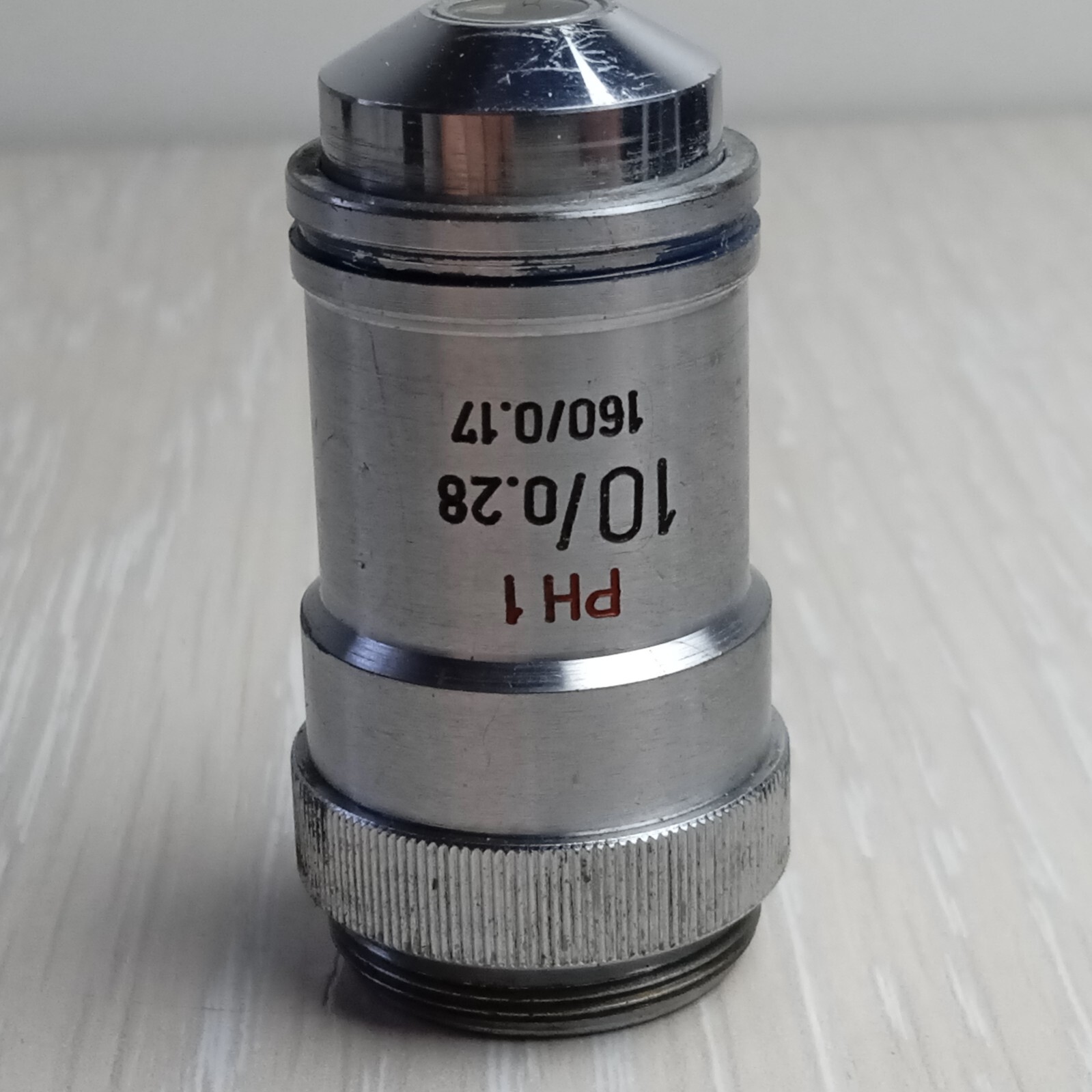GZ MICROSCOPE OBJECTIVE 10/0.28 PH1 160/0.16 #0186
