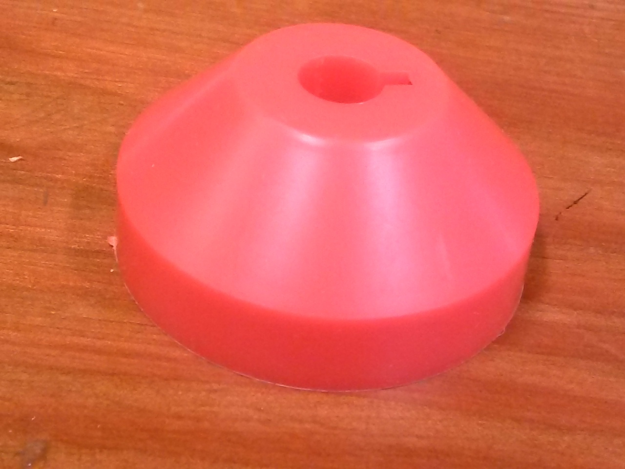 1 New Red Dome Universal Plastic 45 RPM 7" Record Adapter Easy Quick Change