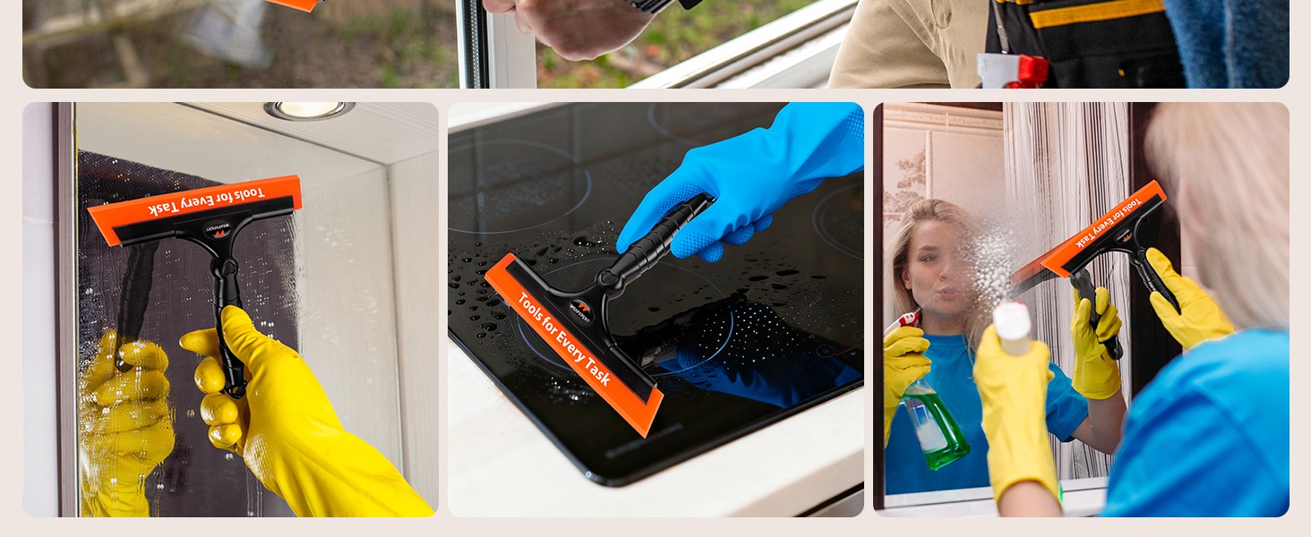 Window Tint Squeegee 8.3-Inch Silicone Squeegee for Car Windows, Window Tint