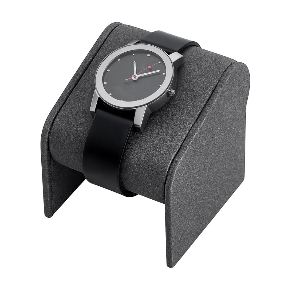 PH PandaHall Leather Watch Display Stands, 2.8x2.56x2.8 Inchs Grey Watch Disp...