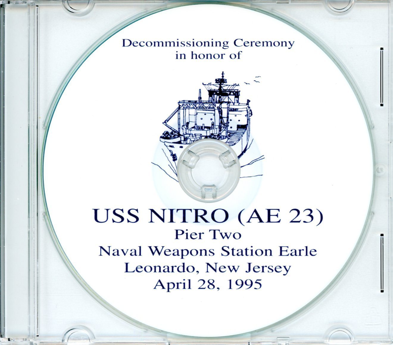 USS Nitro AE 23 Decommissioning Program 1995 United States Navy