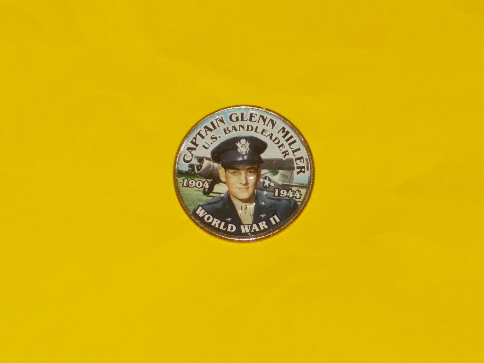 Colorized Kennedy Half Dollar - World War 2 - Glenn Miller K964
