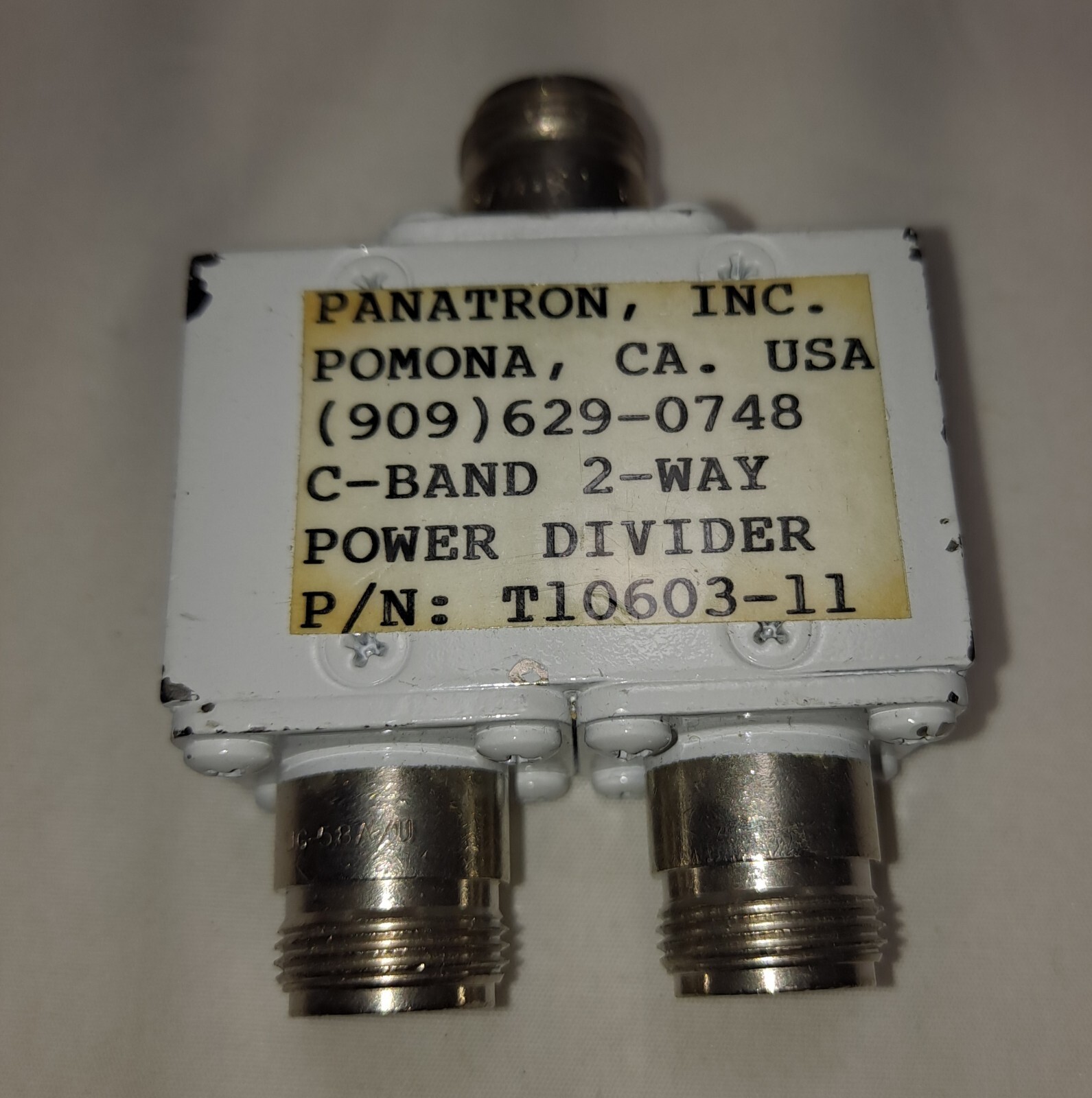 Panatron Inc. Pomona C Band 2 Way Power Divider T10603-11