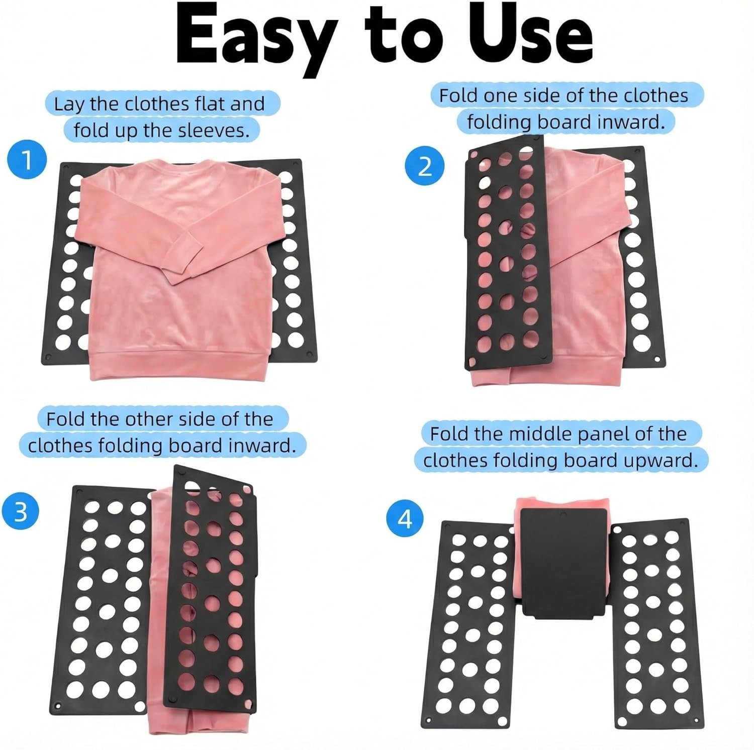 Portable Kids Laundry Organizer - Compact Folding Board for Easy Storage and Use