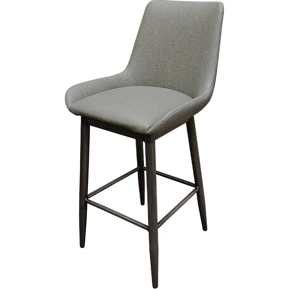Oak Street Manufacturing Amata Indoor Bucket Seat Barstool w/ Upholstery