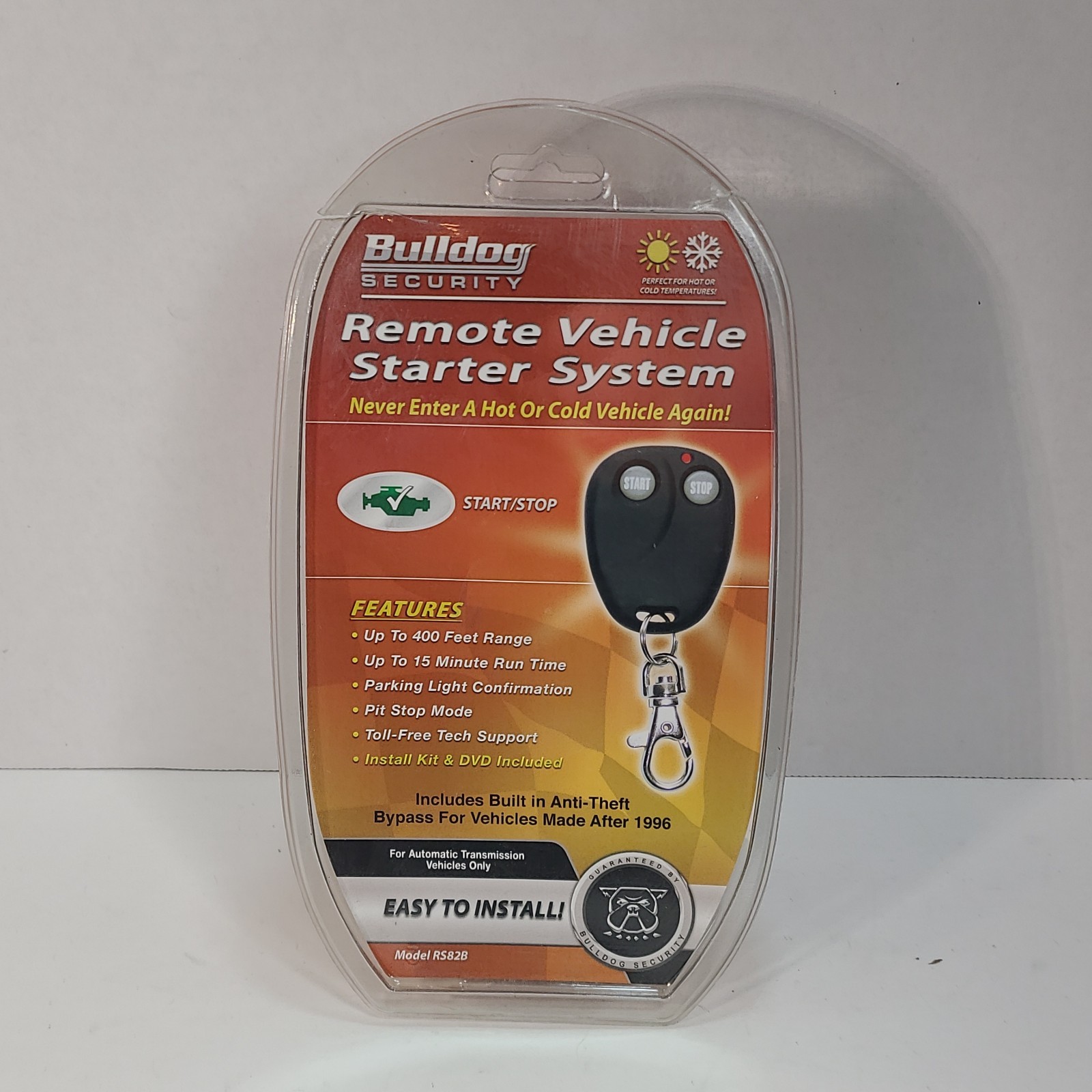Bulldog Security RS82B Remote Vehicle Starter System 400 Foot Range NEW SEALED