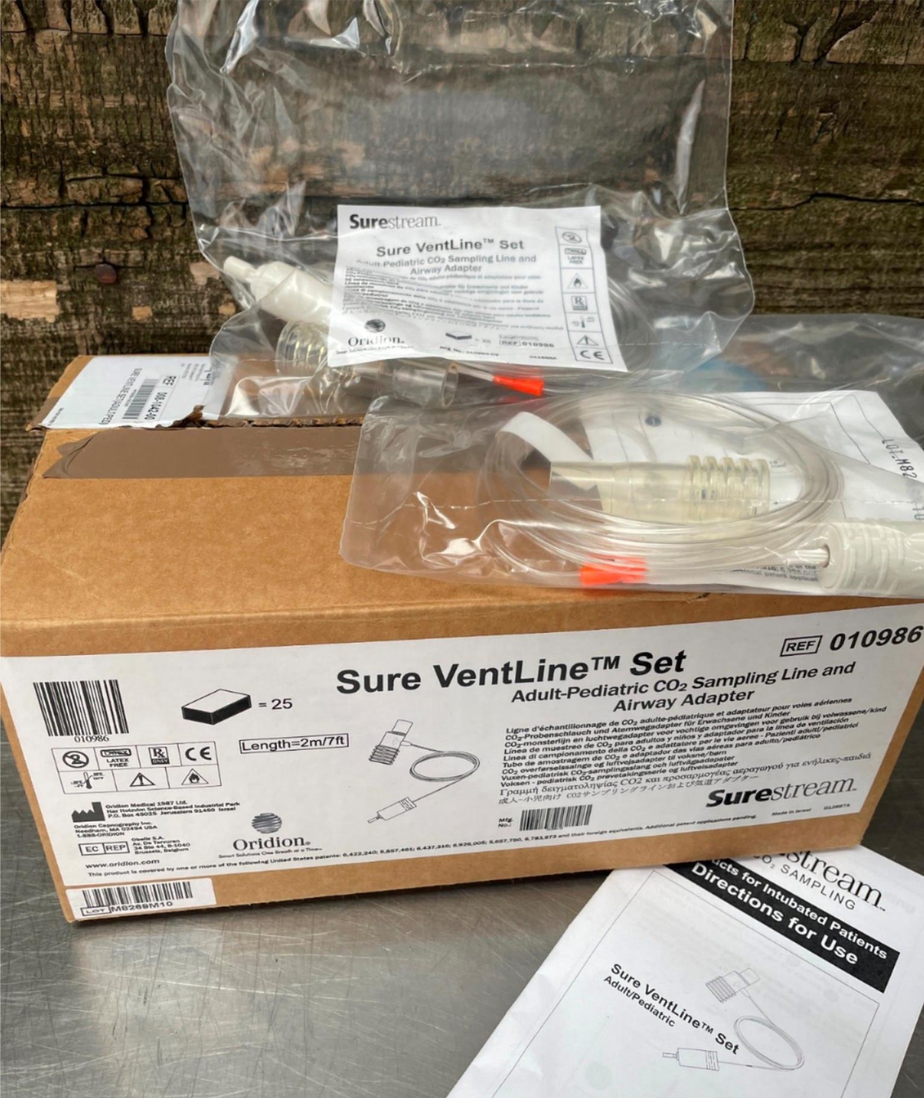 -LOT of 5- Oridion Surestream Adult/Ped Sure VentLine Set 010986, 008-1042-00