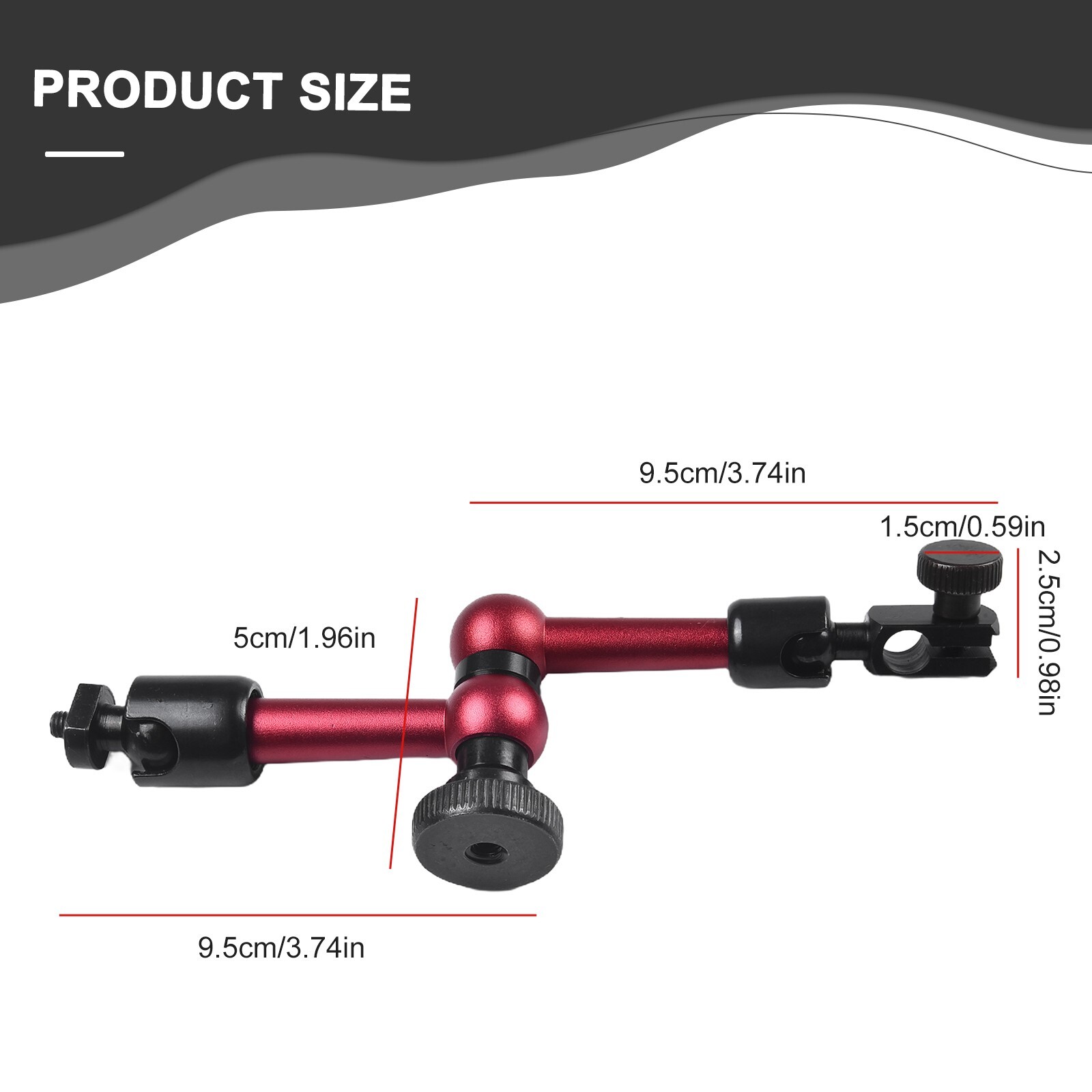 1Pcs Dial Test Indicator Gauge Magnetic-Flexible Base Holder Stand