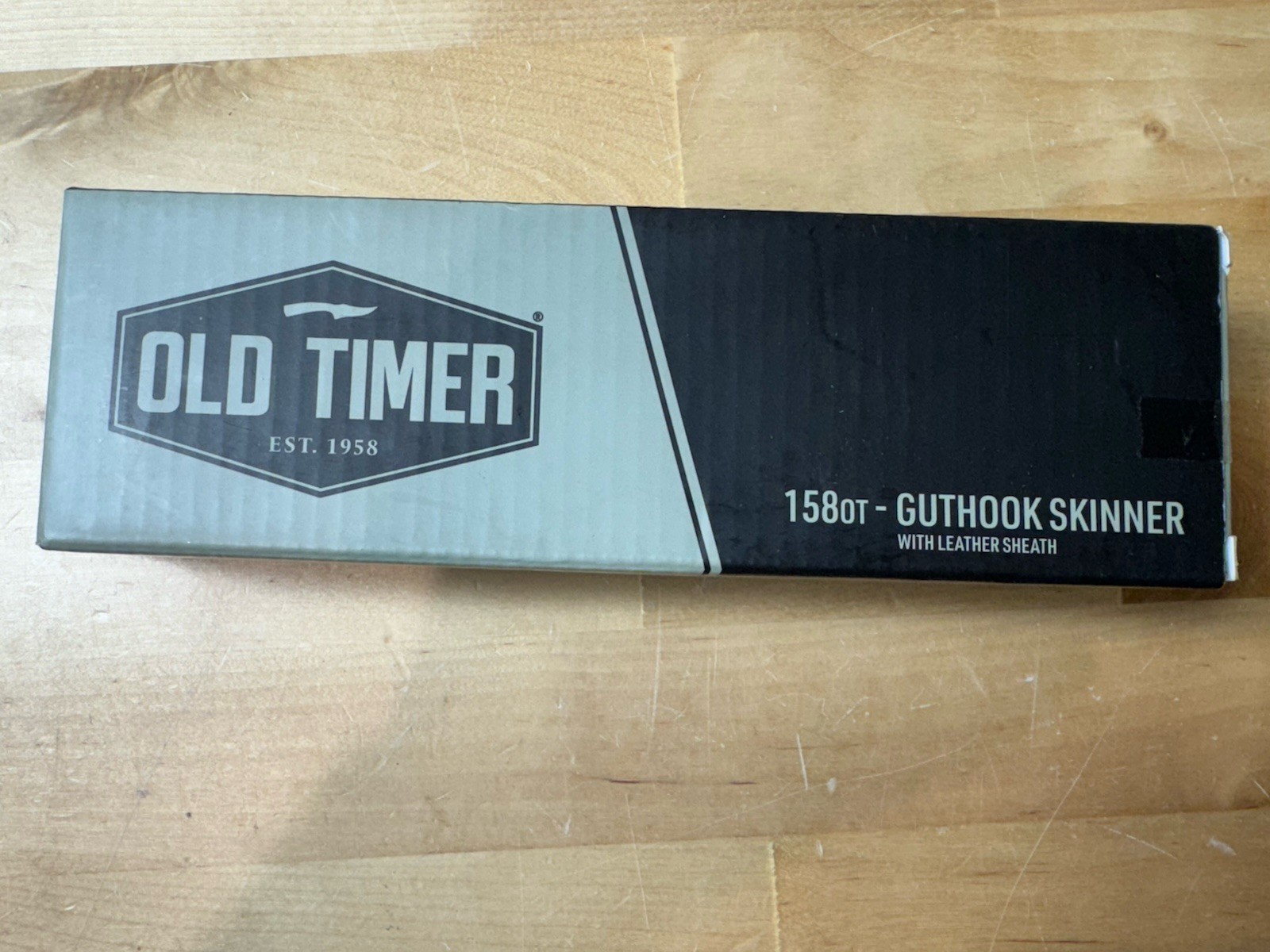 OLD TIMER 158OT Guthook Skinner 7.3in High Carbon S.S. Full Tang Fixed Blade