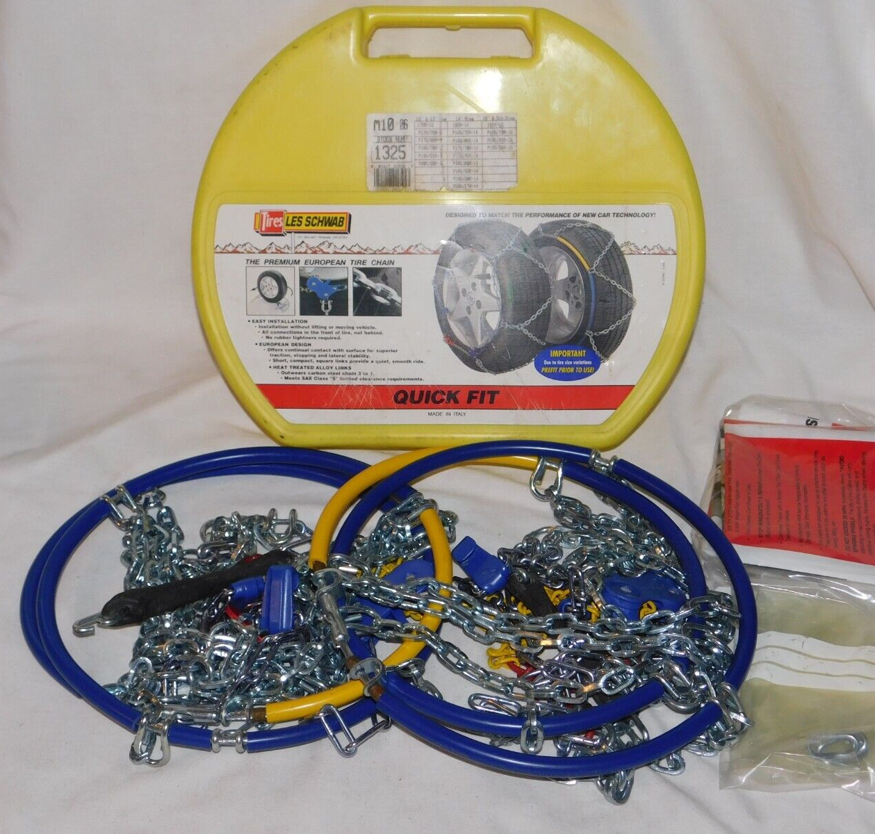 Les Schwab Tire Snow Chains, Stock # 1325, Never Used