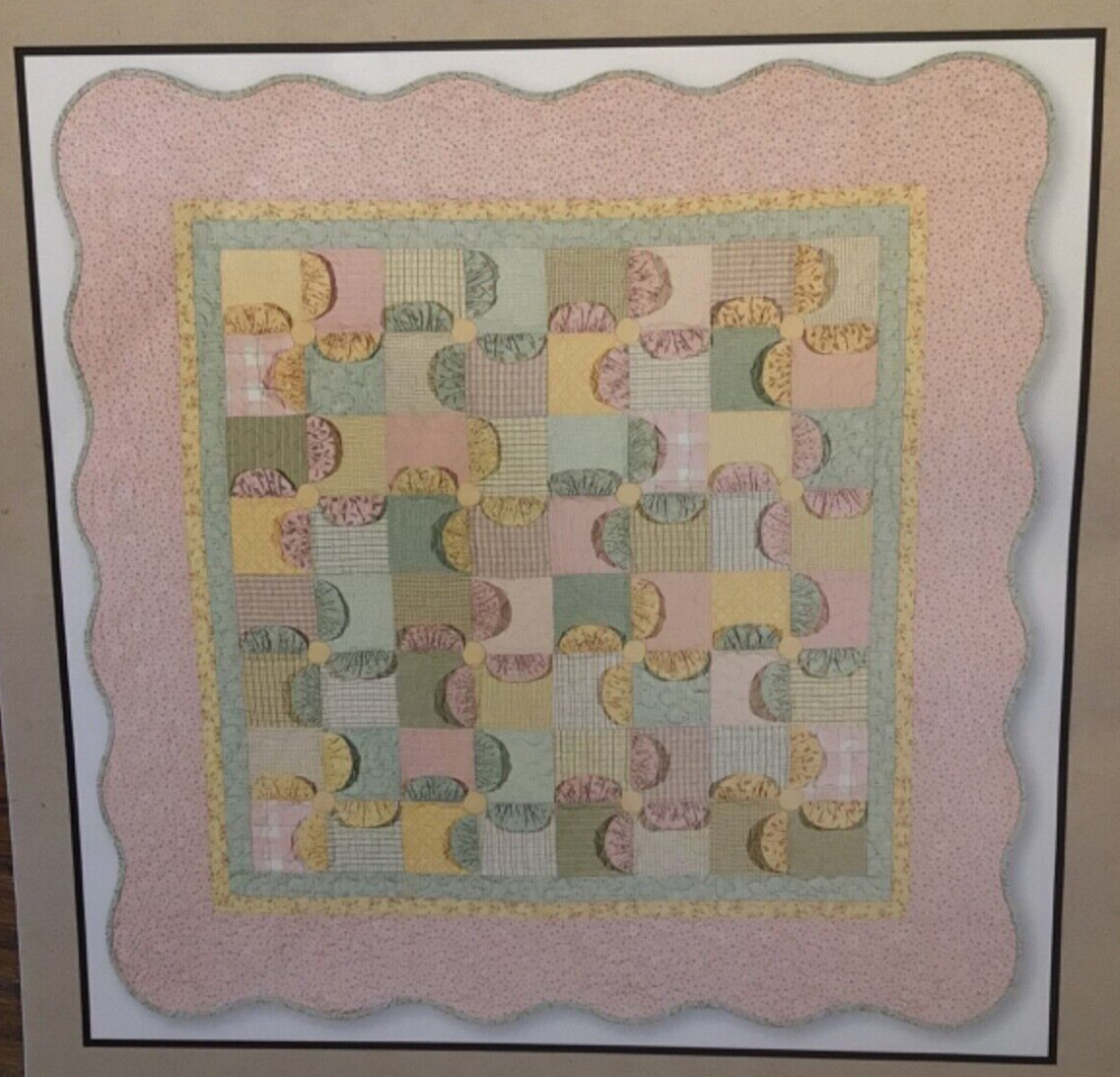 PATTERN Primitive Pinwheel Posies Quilt Posey Quilt Table Topper NEW Cotton Way
