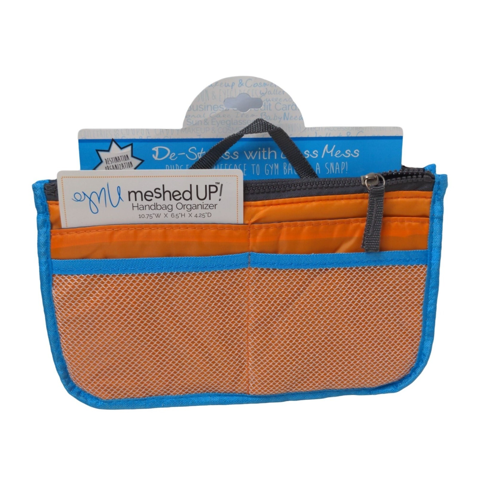 Handbag Purse Organizer Travel Work Storage Organize 10.75 x 6.5 x 4.25 inches