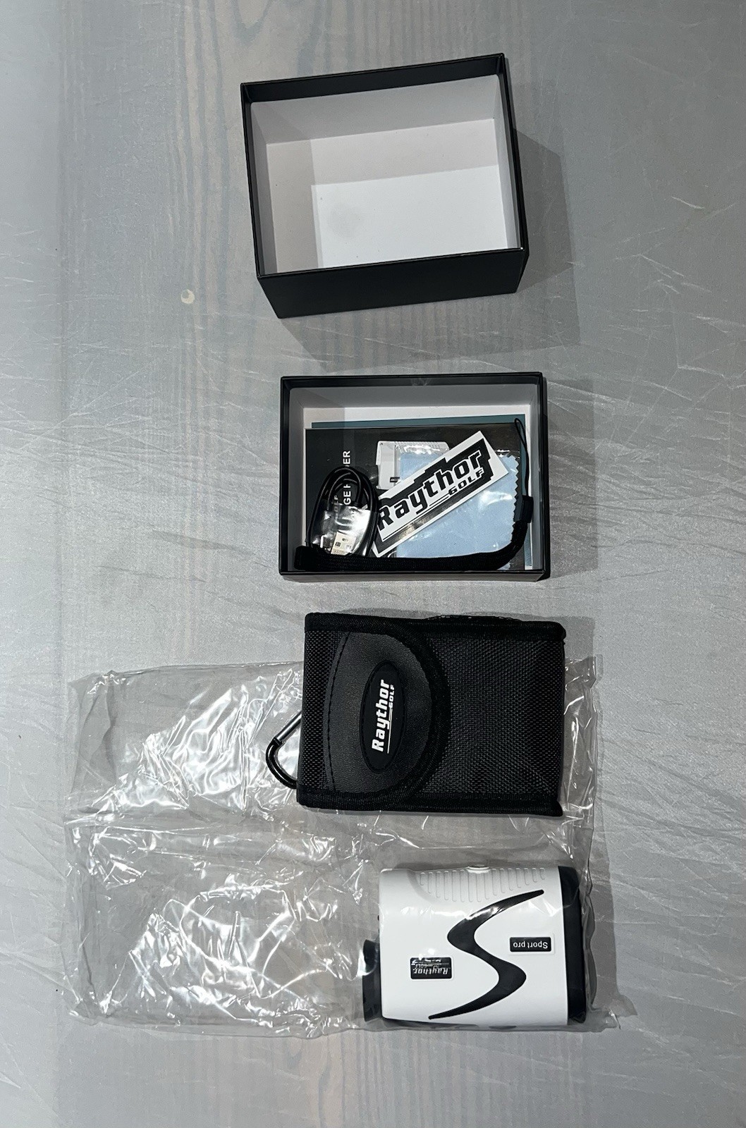 Raythor Golf Rangefinder, 6X Rechargeable Laser Range Finder 1000 Yards