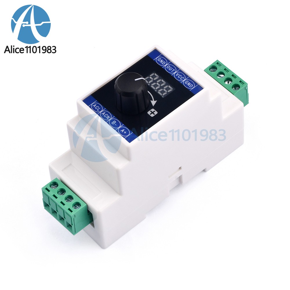 DC24V/AC220V With communication 485MODBUS Rail Mounted Current Signal Generator