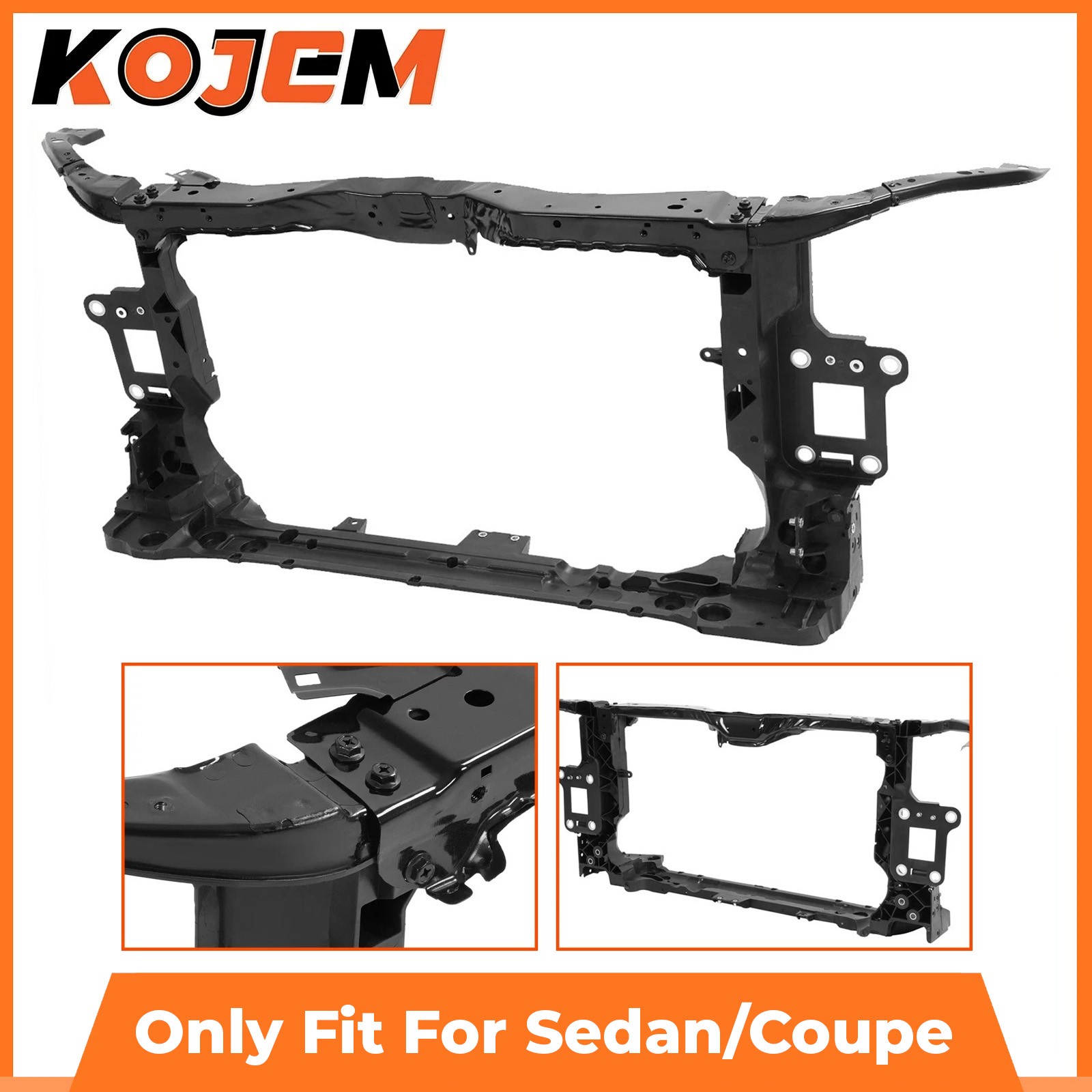 Front Radiator Core Support Assembly For Honda Civic Sedan LX DX EX 2016-2019