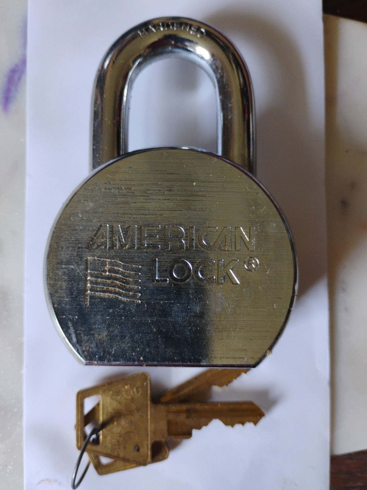 American Lock A700KA Solid Steel Body Padlock, With 2 Keys