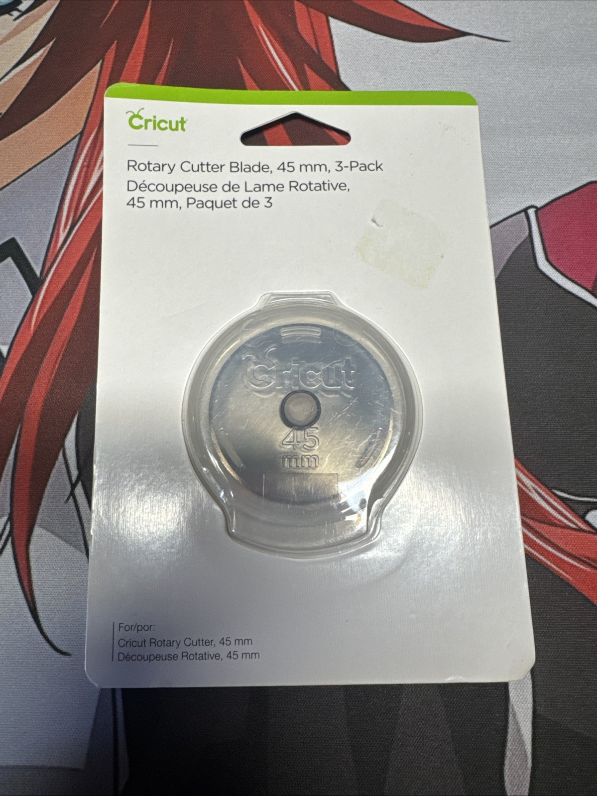 Circut Rotary Cutter Blade 45 mm 3-Pack NEW