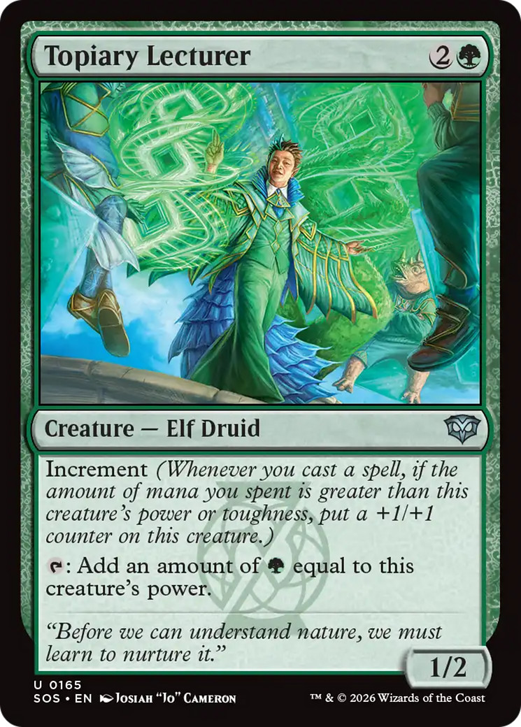 x1 Topiary Lecturer SOS Secrets of Strixhaven MTG 165 M/NM 1x