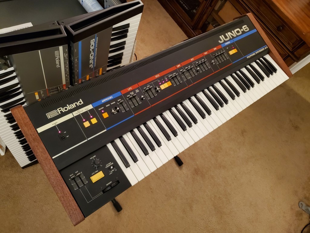 Roland Juno-60 / Juno-6 Replacement Side Panels - Solid Walnut - Brand New