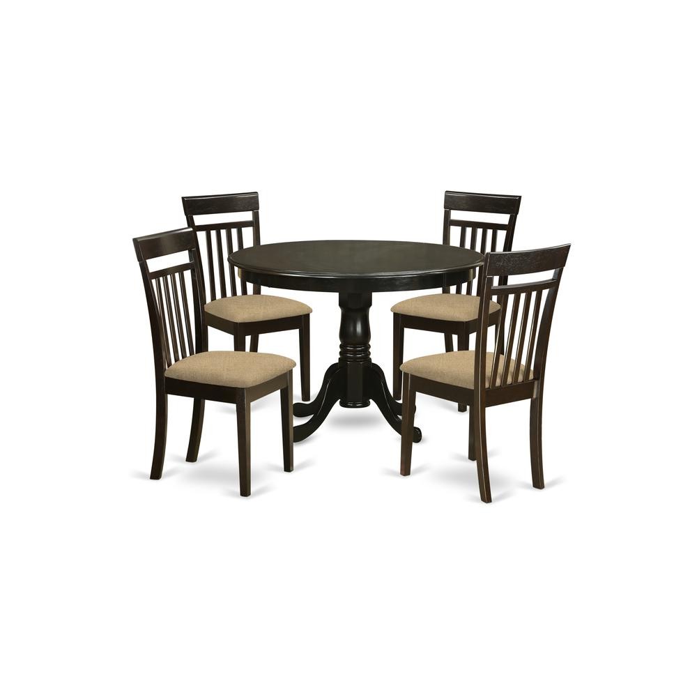 HLCA5-CAP-C 5 Pc Kitchen nook Dining set-Kitchen Dining nook-and 4 Kitchen...