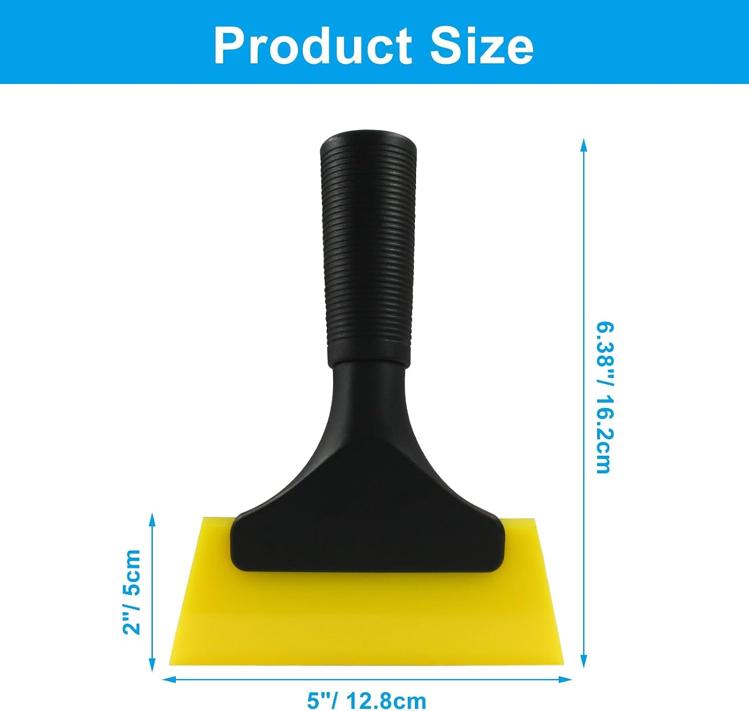 2 Pcs Small Squeegee 5 Inch, Rubber Blade Window Tint Squeegee Mini Wiper for...